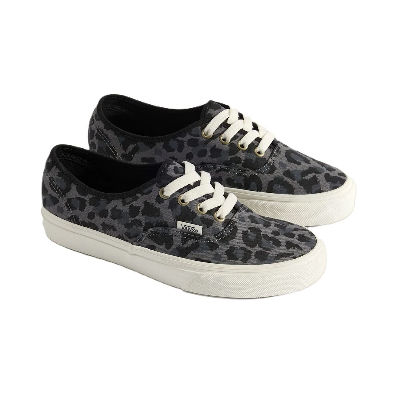 Vans Authentic Canvas Women's Leopard Black/Pewter Sneakers