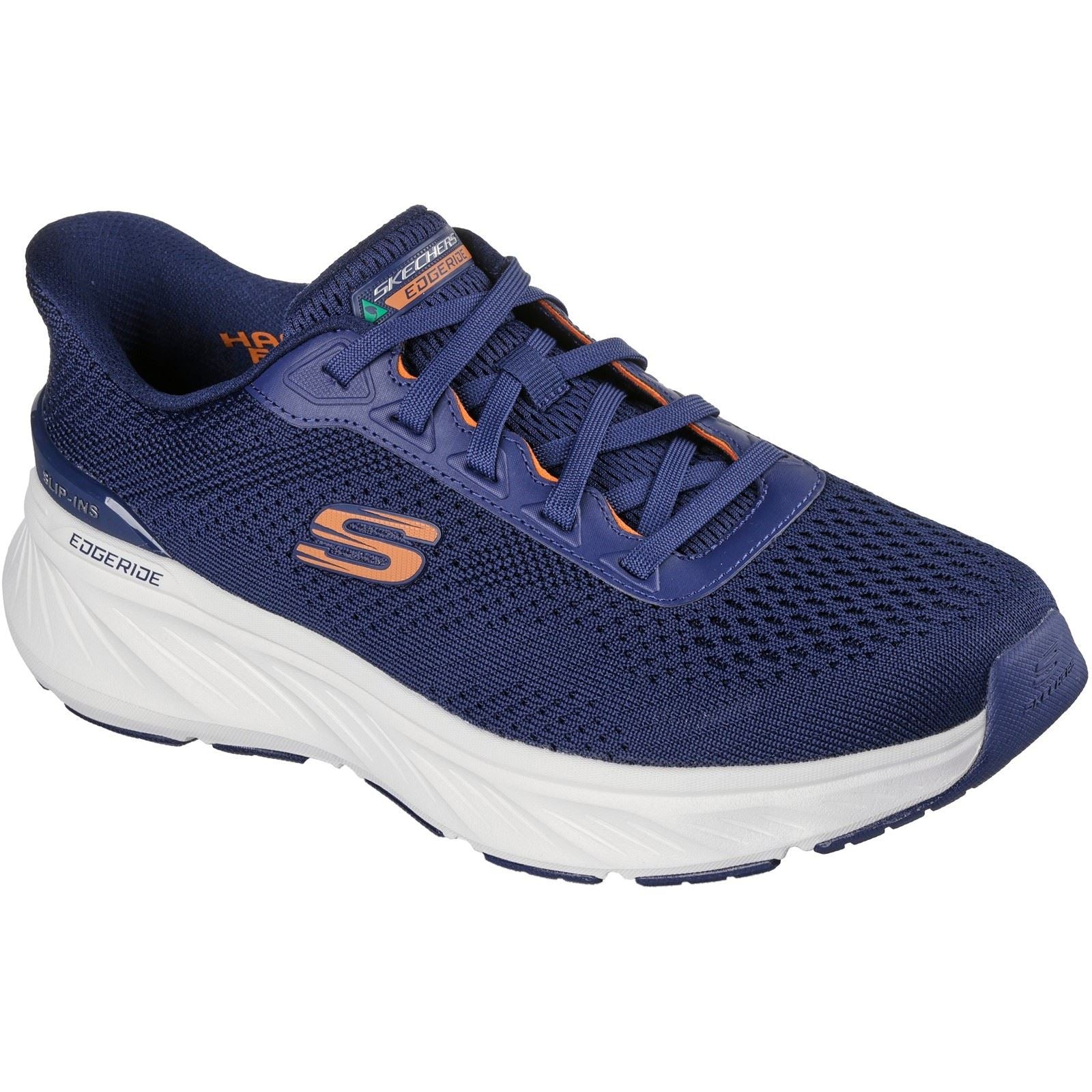 Skechers Edgeride Textile Men's Navy/Orange Sneakers