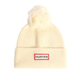 Hunter Arrinay Ribbed Pom Beanie/Scarf Box Set Unisex Adults White Hat & Scarf Set - One Size