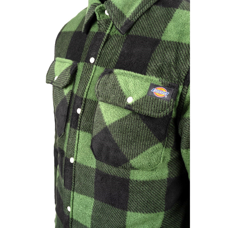 Dickies Portland Polyester Men's Green Casual Shirt