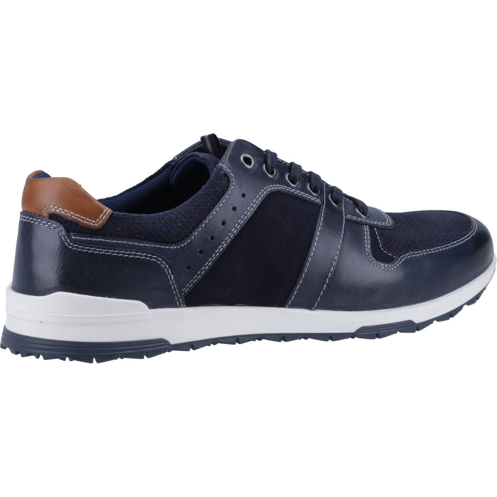 Hush Puppies Christopher Leather Men's Navy Sneakers