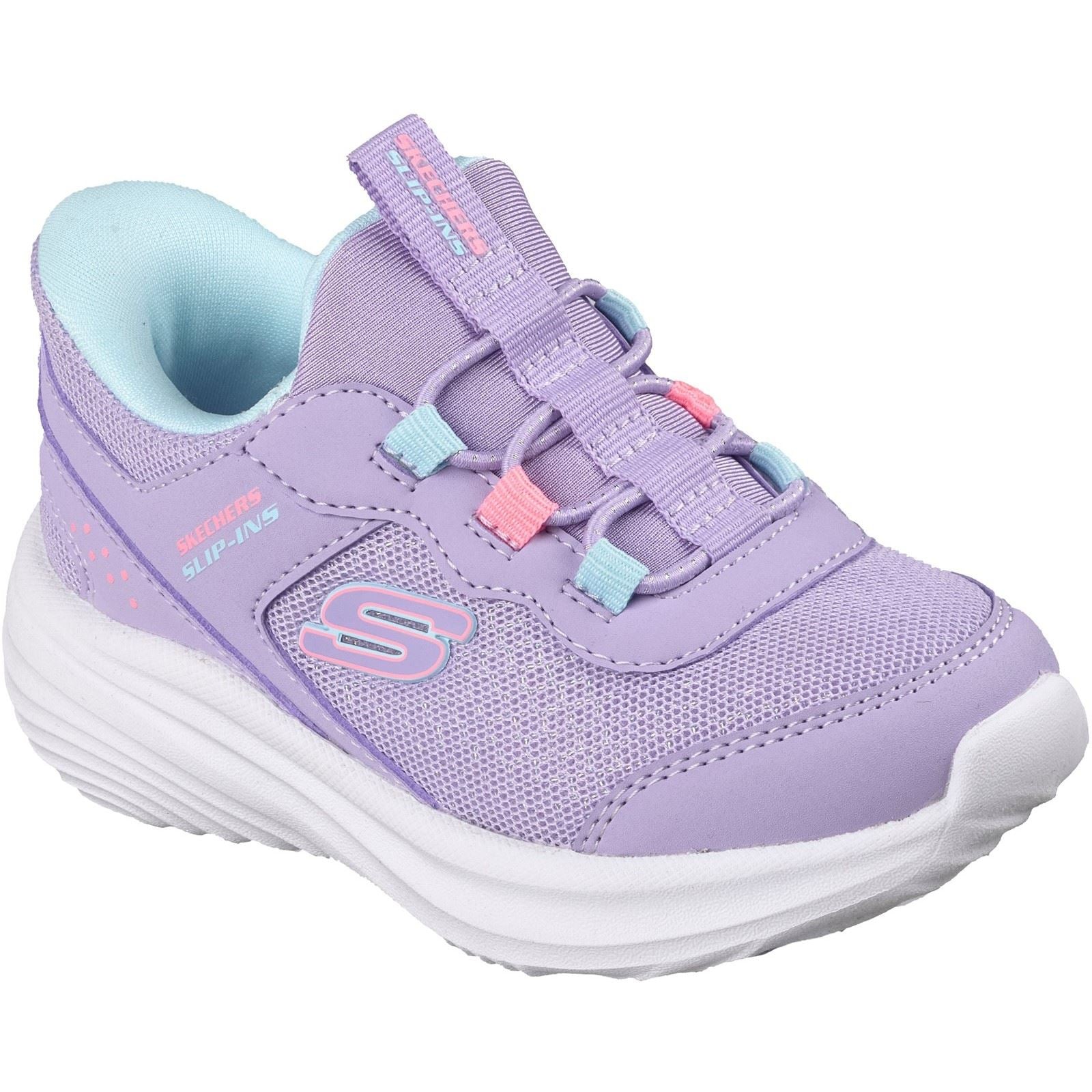 Skechers Bounder Pro Step One Girl's Lavender Trainers