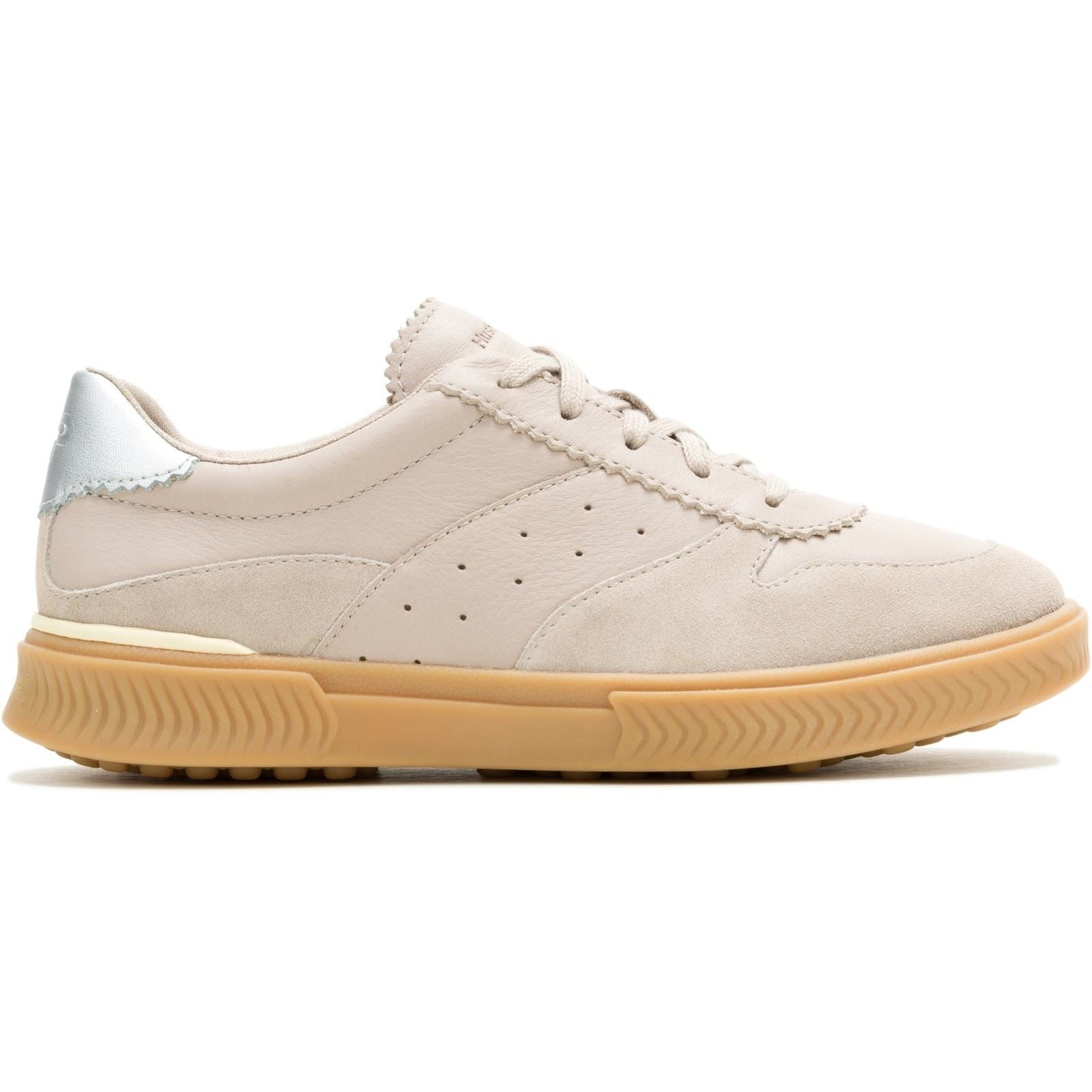 Hush Puppies Mae Leather Women's Taupe Trainers