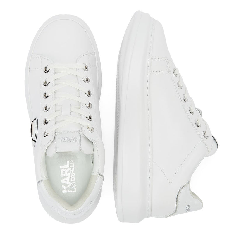 Karl Lagerfeld Kapri NFT LO Lace Women's White Mono Sneakers