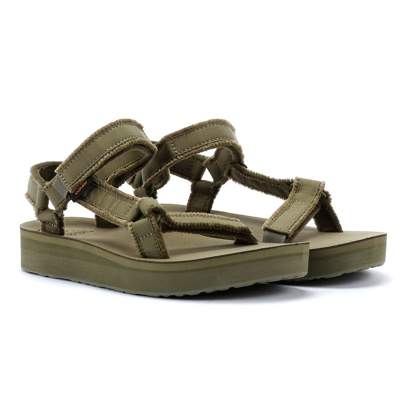 Teva Midform Universal Canvas Women's Olive Sandals