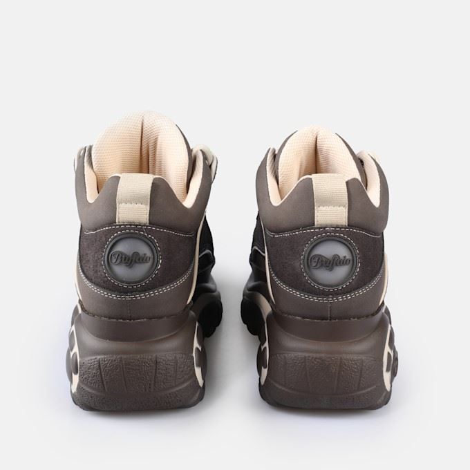Buffalo 1339-14 Leather Women's Brown/Beige Sneakers