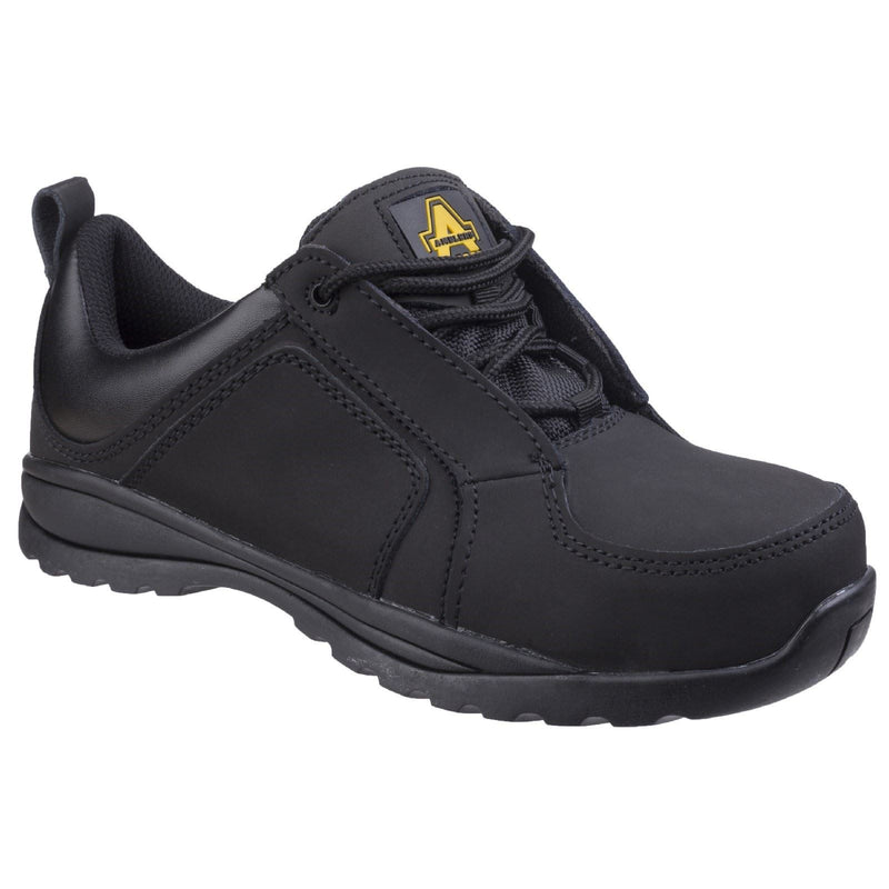 Amblers Safety FS59C Leather Women's Black Safety Trainers
