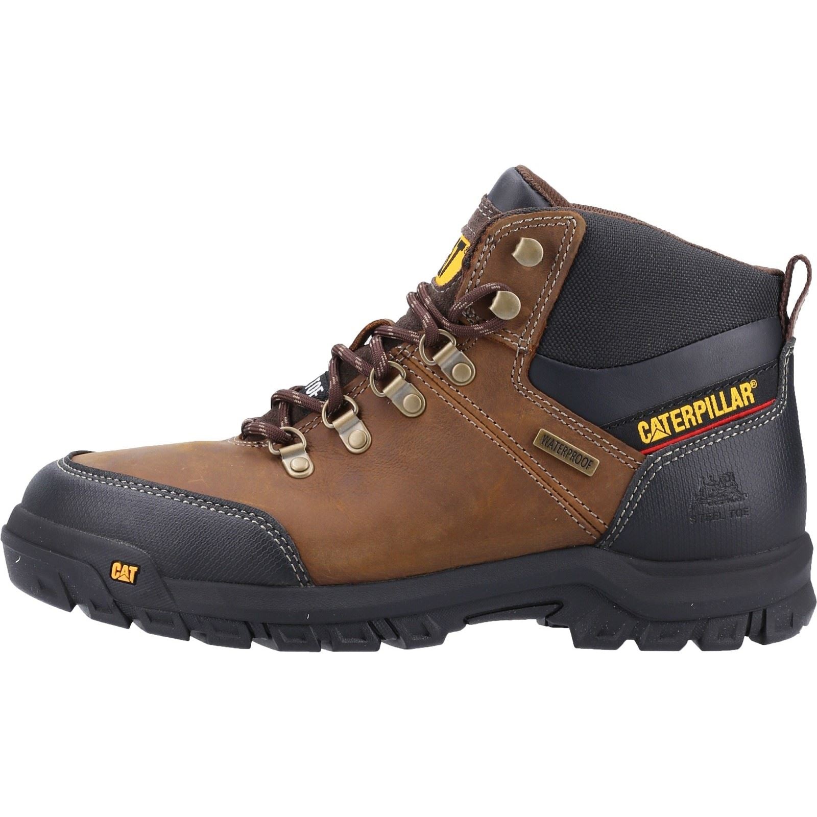 Caterpillar Framework Leather Seal Brown Safety Boots