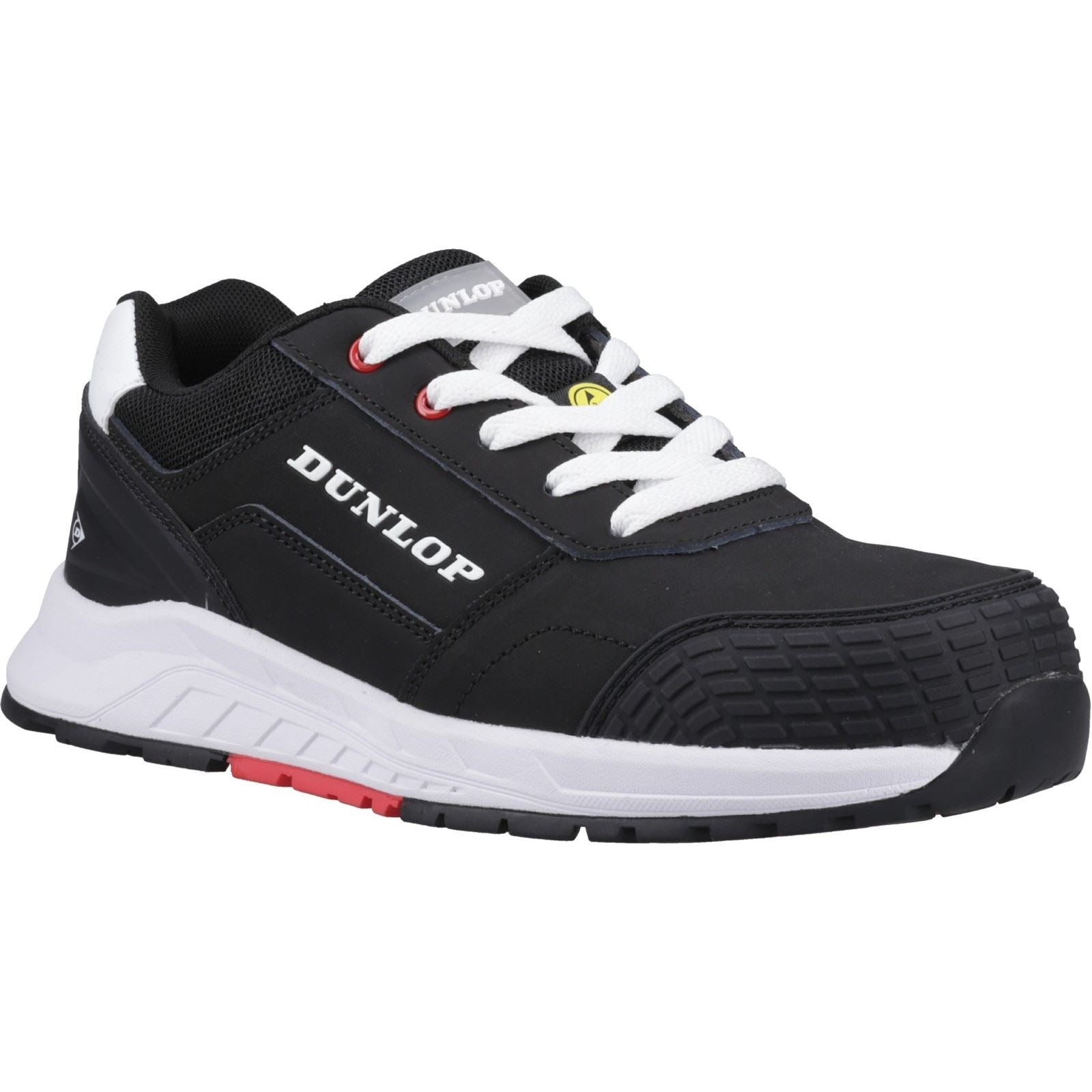 Dunlop Storm Nubuck Men's Black/White/Red Safety Shoes