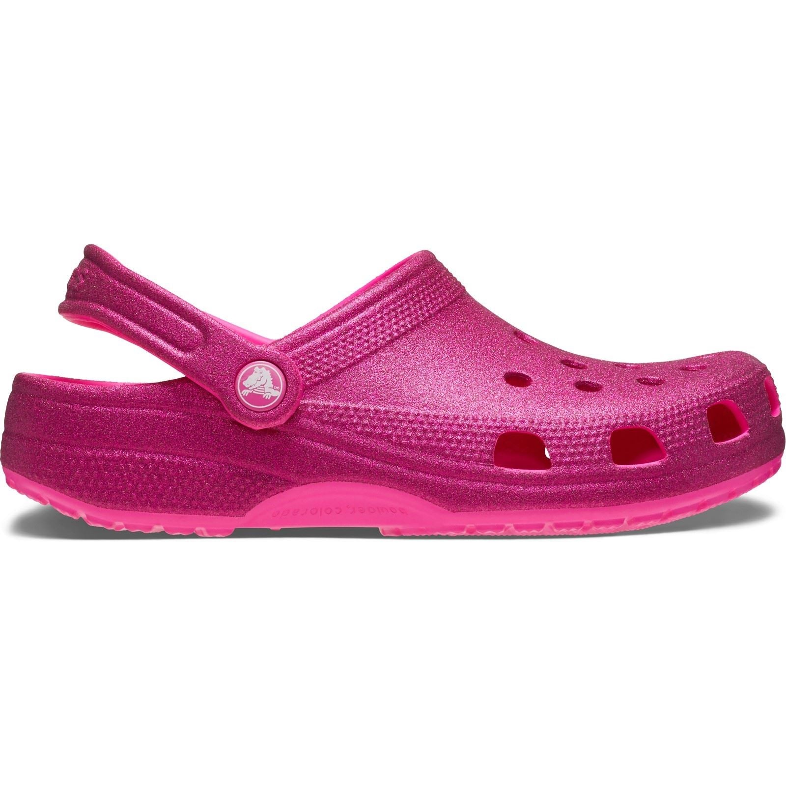Crocs Classic Glitter Synthetic Pink Crush Clogs
