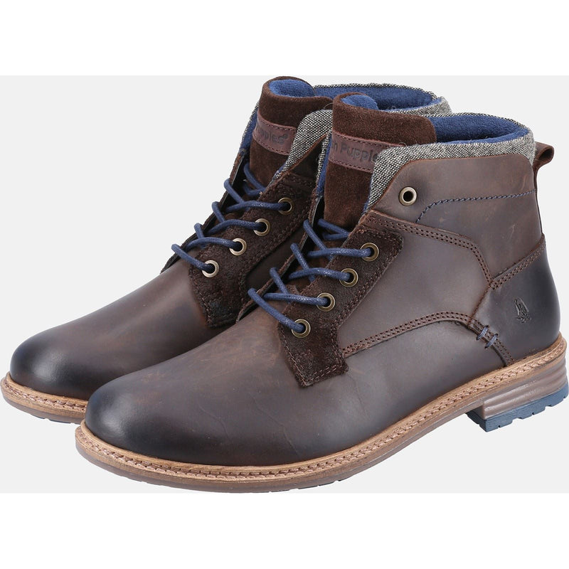 Hush Puppies Joel Leather Men's Brown Boots