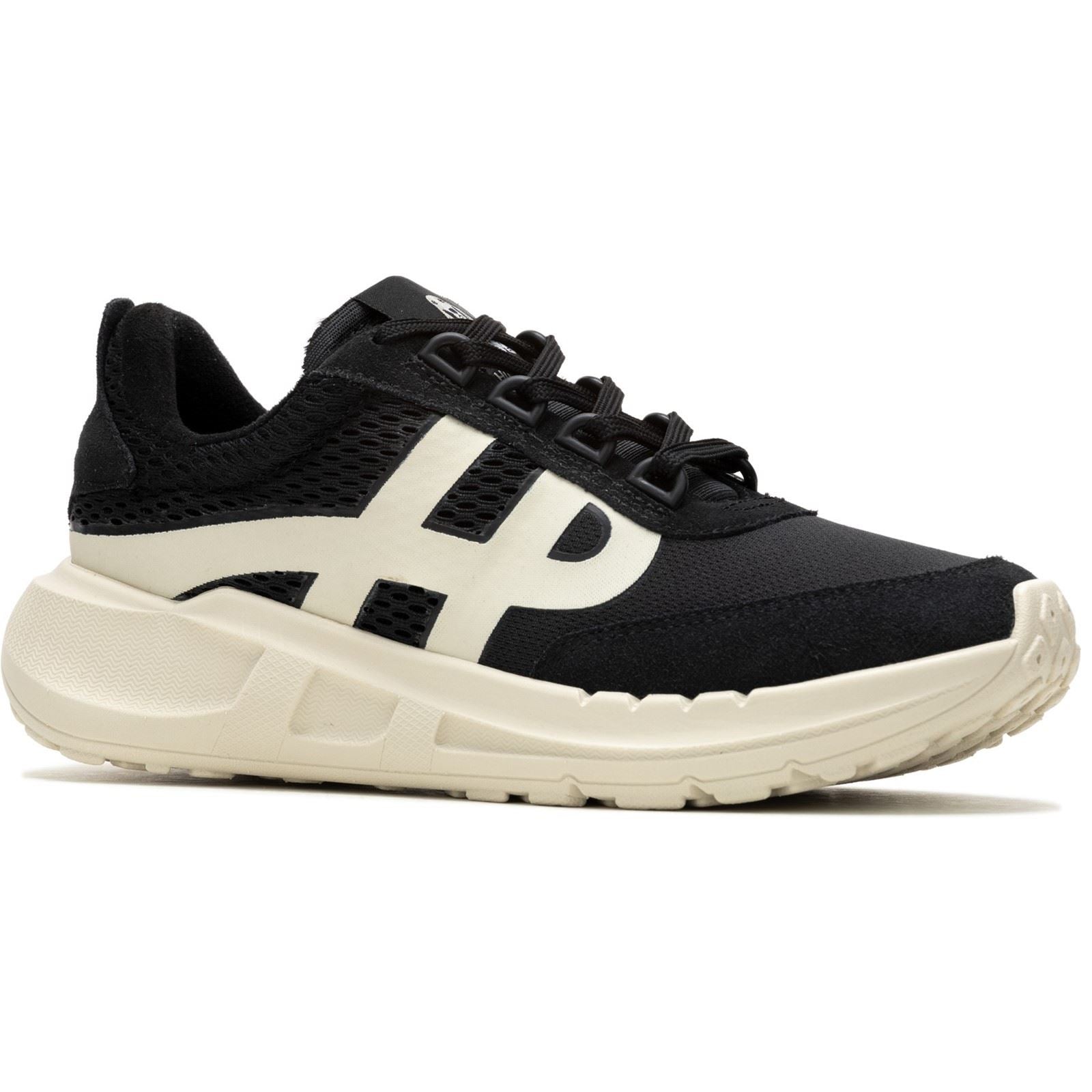 Hush Puppies Seventy8 Retro Runner Suede Women's Black Sneakers