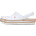 Crocs Crocband Thermoplastic White/Pink Caramel Clogs