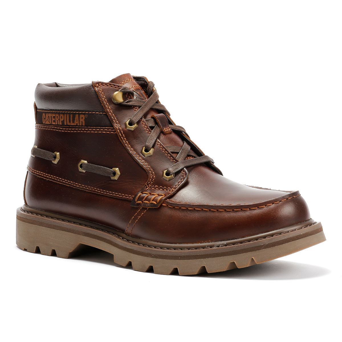 Caterpillar Colorado Boat Mid Leather Men's British Tan Boots