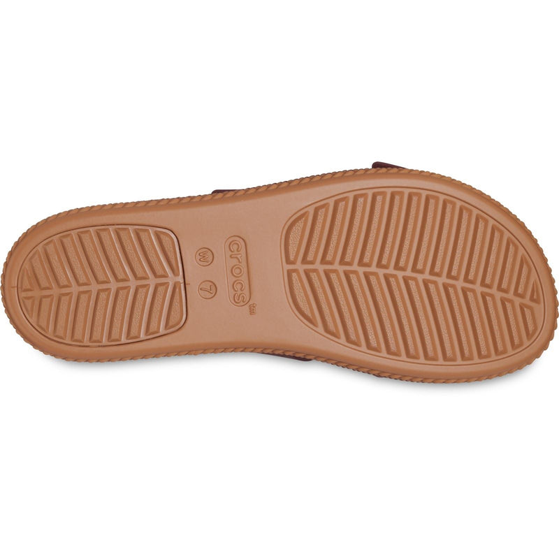 Crocs Brookly Buckle Low Thermoplastic Women's Dark Clay Sandals