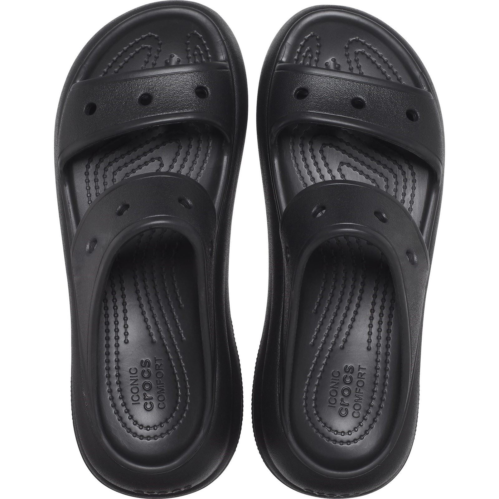 Crocs Classic Crush Synthetic Women's Black Clogs