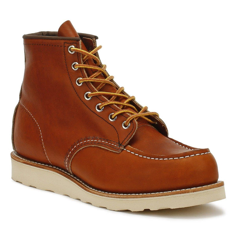 Red Wing Shoes Heritage Work 6 Inch Moc Toe Oro Legacy Men's Tan Boots ...