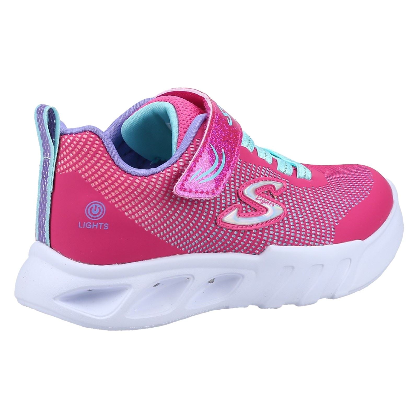 Skechers Flicker Flash Girl's Pink/Multi Trainers