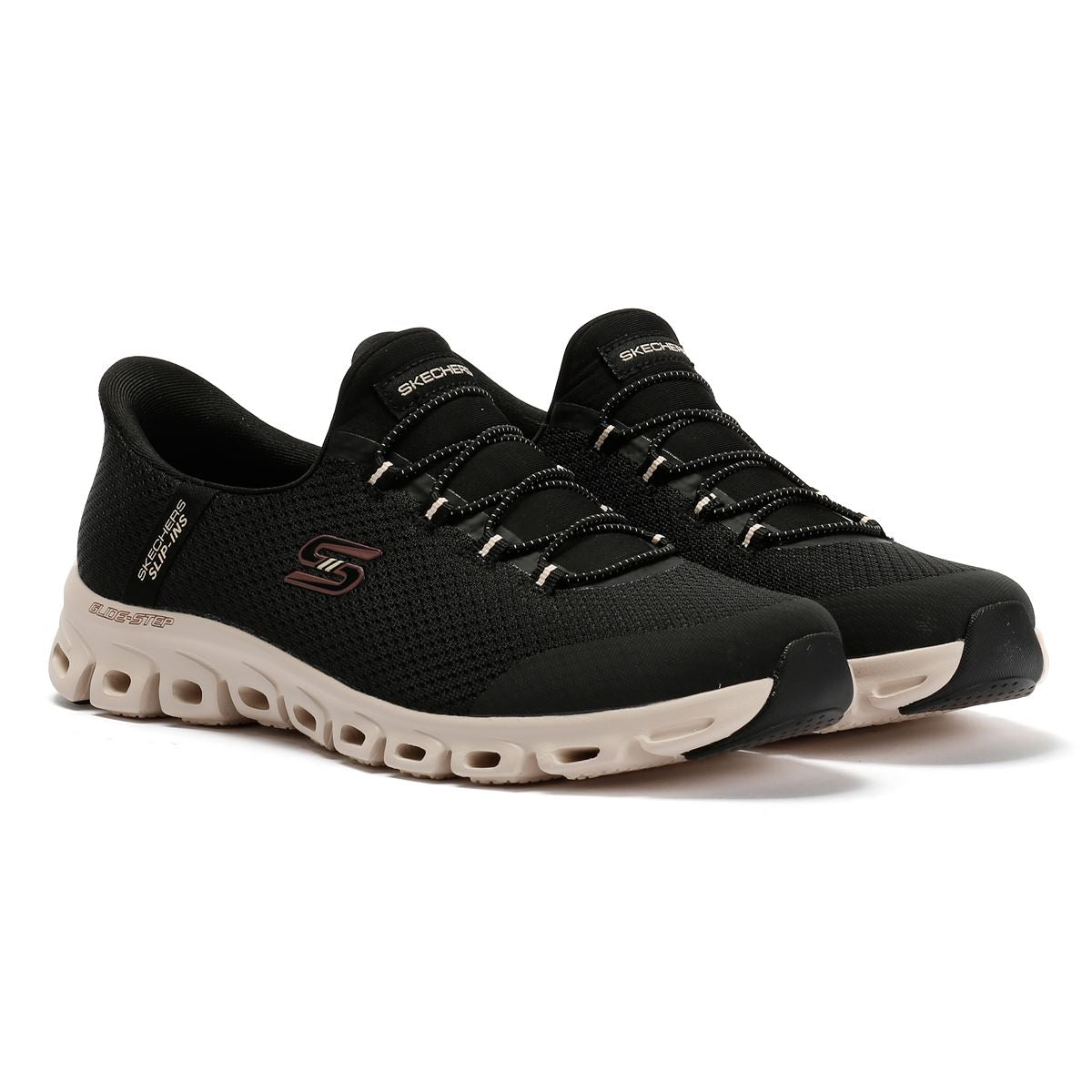 Skechers Slip-Ins Glide Step Vibey Mesh Women's Black Sneakers
