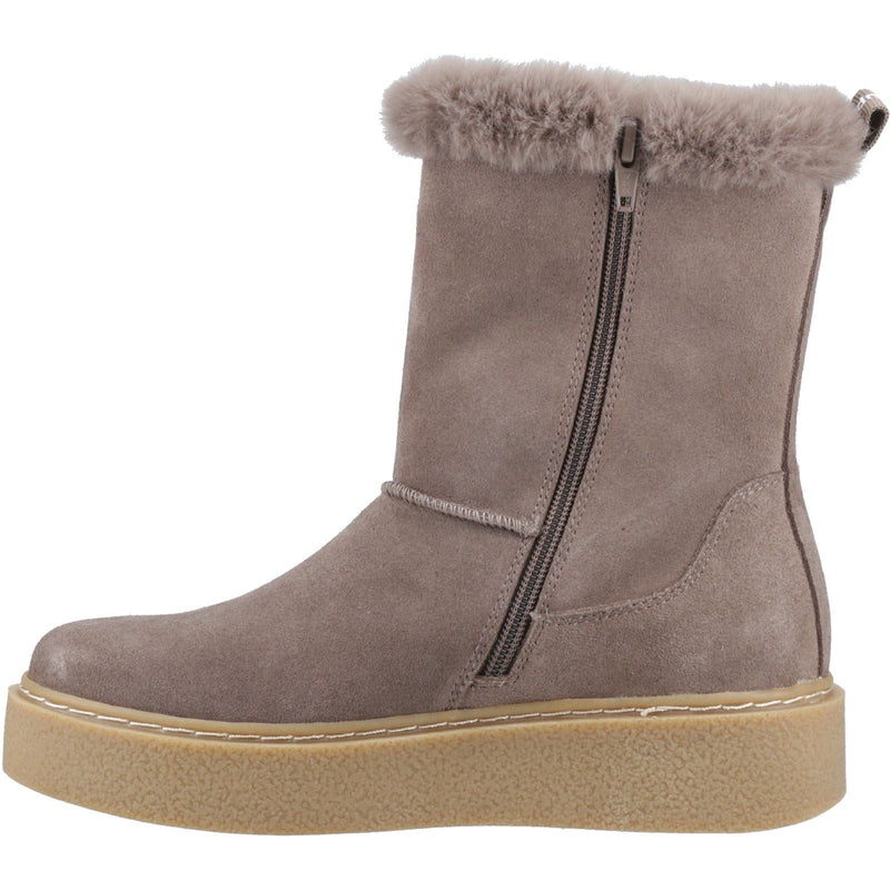 Hush Puppies Becca Mid Suede Women's Taupe Boots