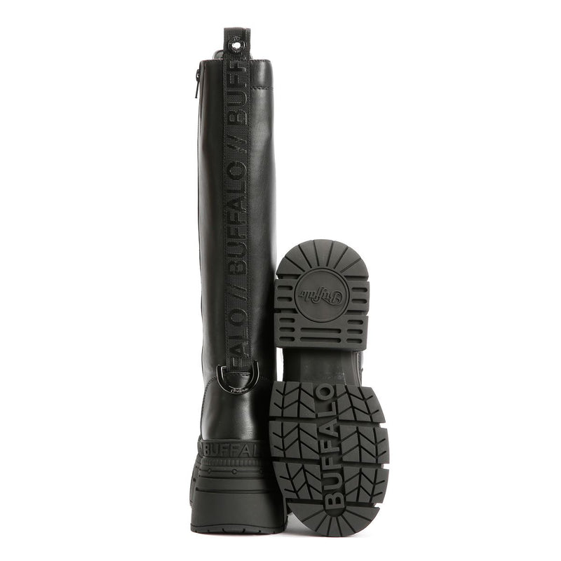 Buffalo Gospher Lace Up High Women's Black Boots