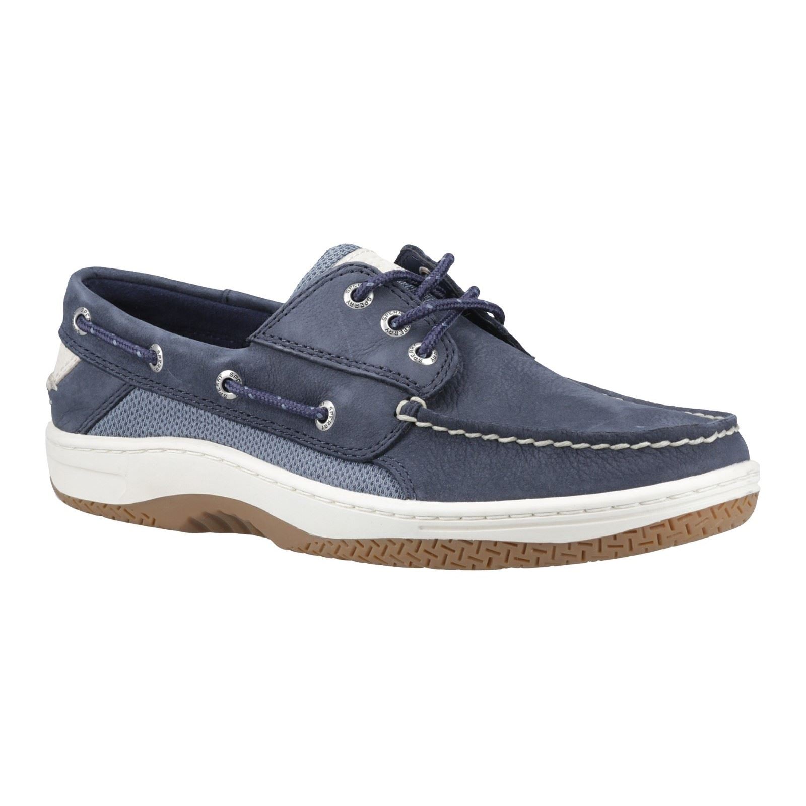 Sperry Billfish 3 Eye Leather Men's Navy Boat Shoes
