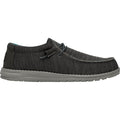 HEYDUDE Wally Sox Faux Suede Men's Charcoal Boat Shoes