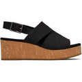 TOMS Claudine Nylon Women's Black Wedges