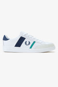Fred Perry B725 Leather Suede Men's White/Navy/Mint Sneakers