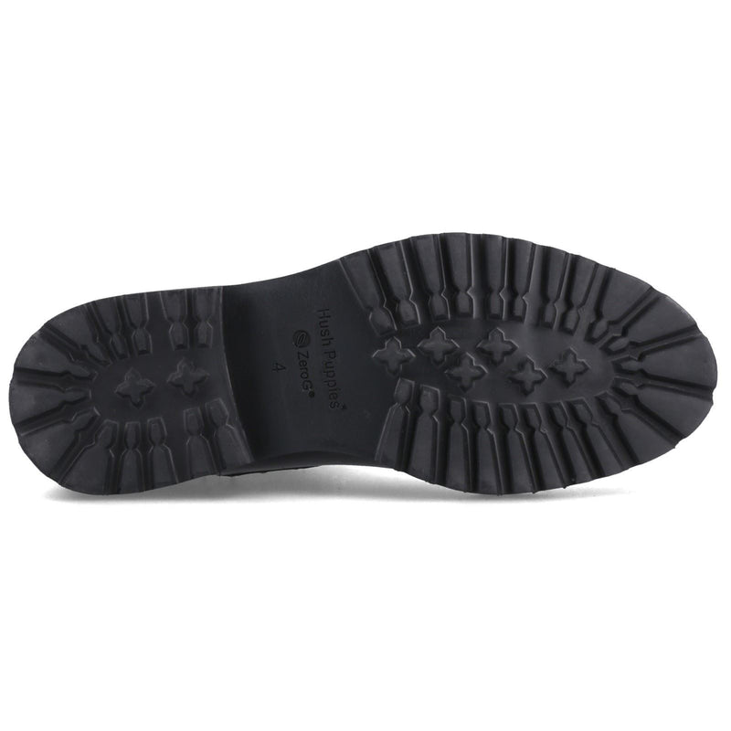 Hush Puppies Gwyneth Leather Women's Black Flat Chelsea Boots