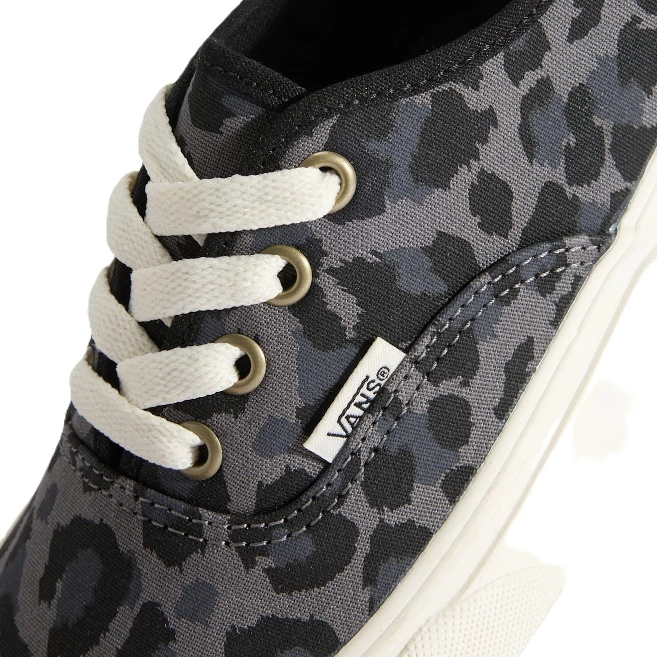 Vans Authentic Canvas Women's Leopard Black/Pewter Sneakers