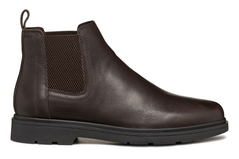 Geox Spherica EC1 C Tumble Leather Men's Coffee Boots