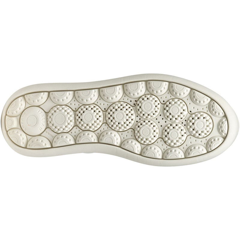Geox D SPHERICA ECUB-2 Women's White/Light Gold Sneakers