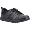 Hush Puppies Steven Senior Leather Boys's Black Lace-Up Shoes