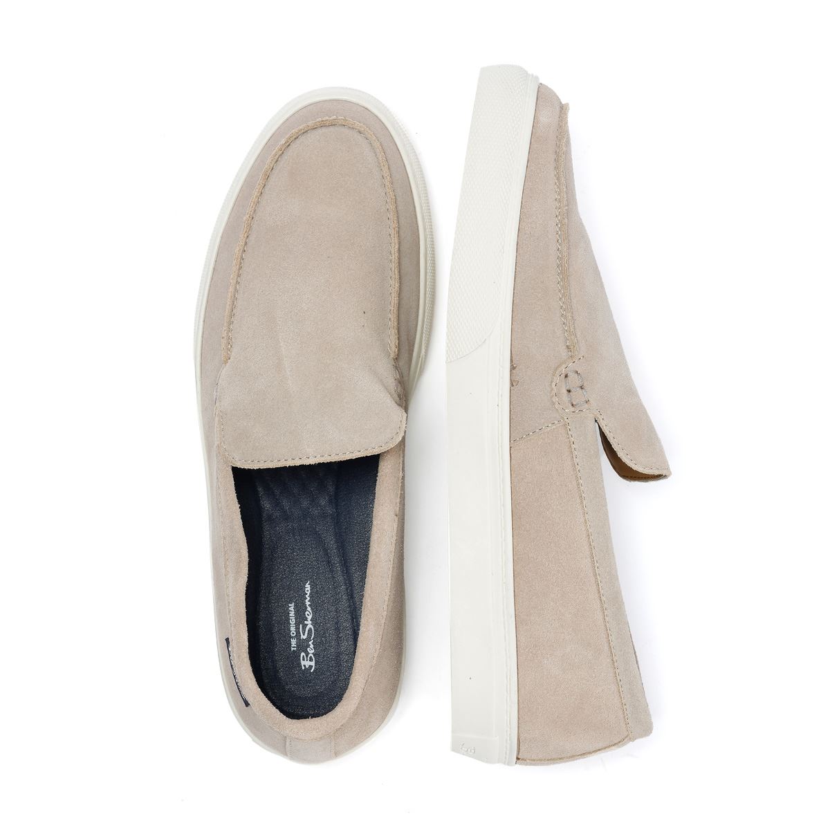 Ben Sherman Almer Suede Men's Stone Loafers