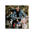 Hard Yakka Quilted Flannel Shacket Men's Blue Shirt Jacket