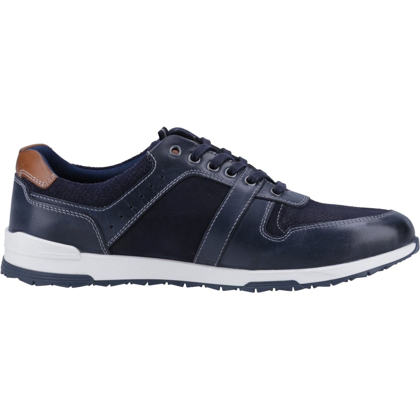Hush Puppies Christopher Leather Men's Navy Sneakers