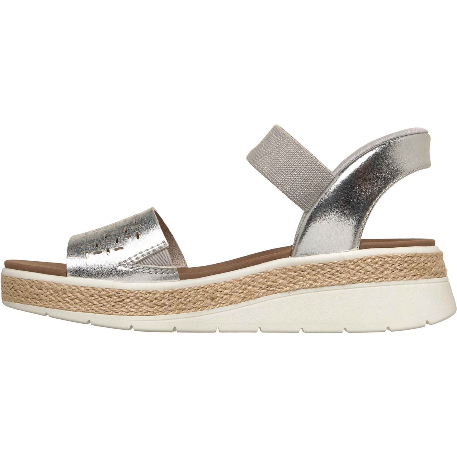 Skechers BOBS Sun Ray Women's Silver Standard Sandals