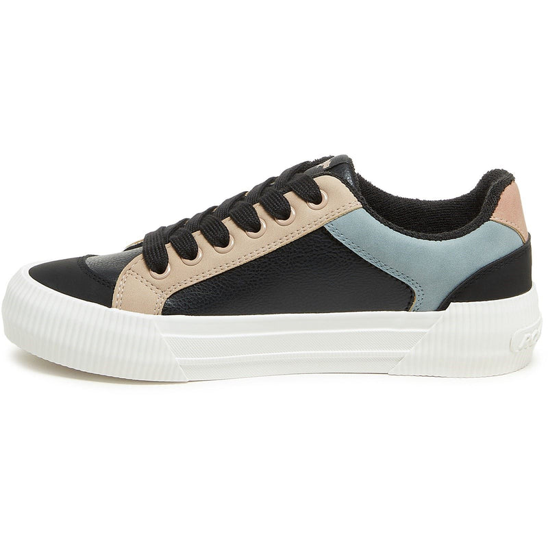 Rocket Dog Cheery Blocked Sporty Polyurethane Women's Black Combo Sneakers