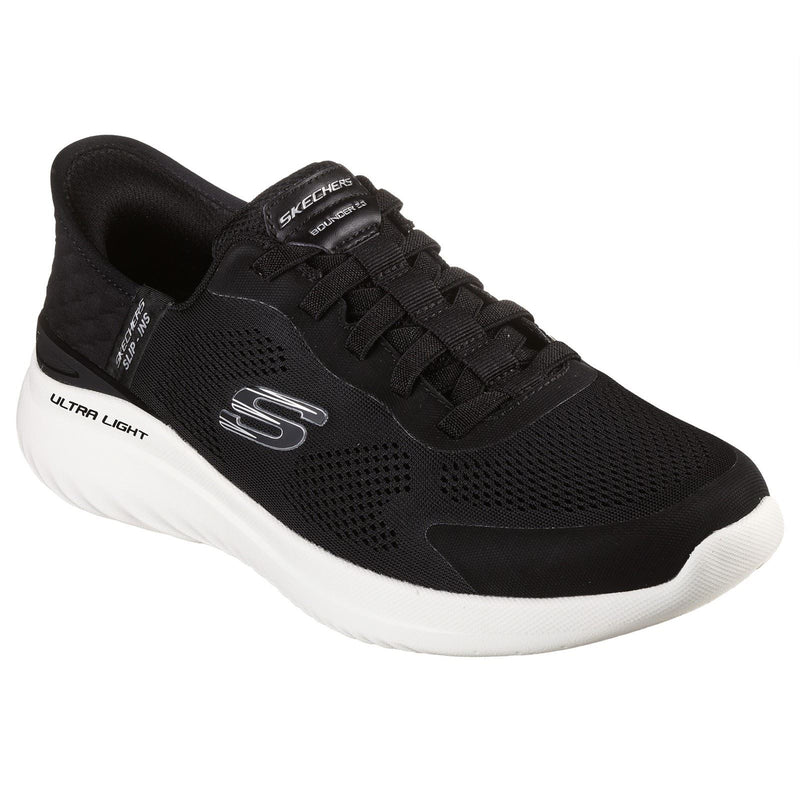 Skechers Bounder 2.0 Emerged Textile Men's Black/White Trainers