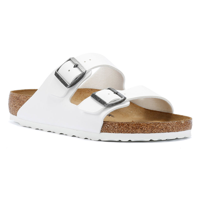 Birkenstock Arizona Birko-Flor Mens White Regular Sandals