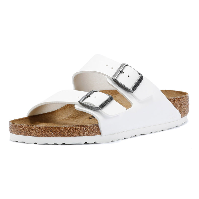 Birkenstock Arizona Birko-Flor Mens White Regular Sandals