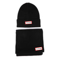 Hunter Jura Beanie Hat/Scarf Boxset Acrylic Black