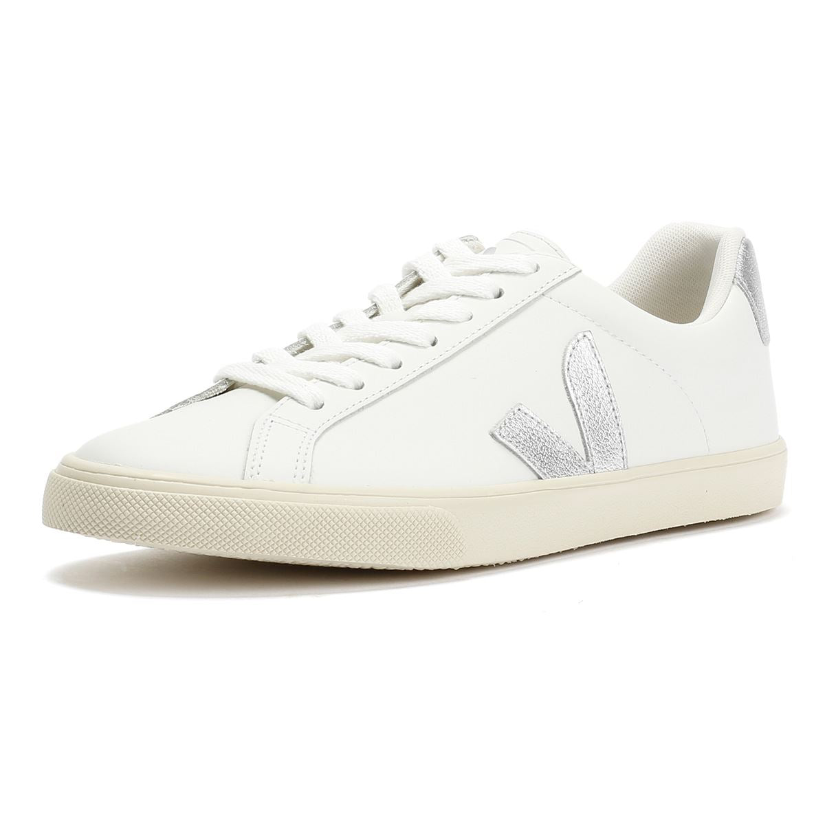 Veja Esplar Leather Women's Extra White/Silver Sneakers