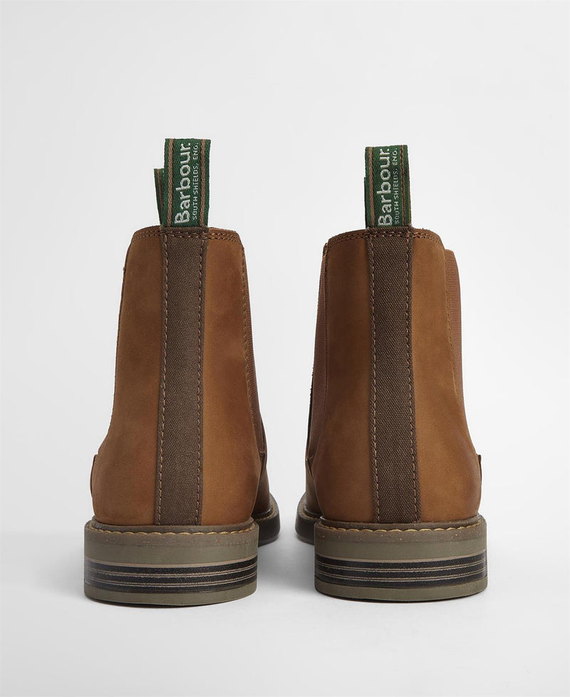 Barbour Farsley Leather Men's Dark Tan Chelsea Boots