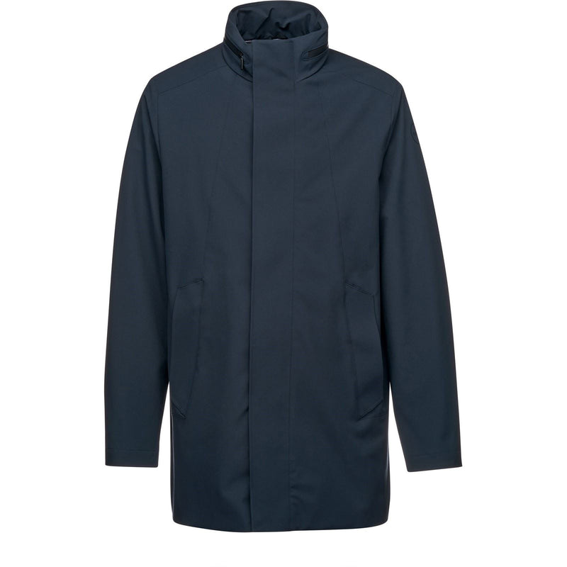 Geox M SPHERICA Men's Blue Straight Coat