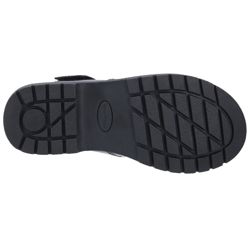 Hush Puppies Gracie Senior Patent Leather Girls's Patent Black Shoes
