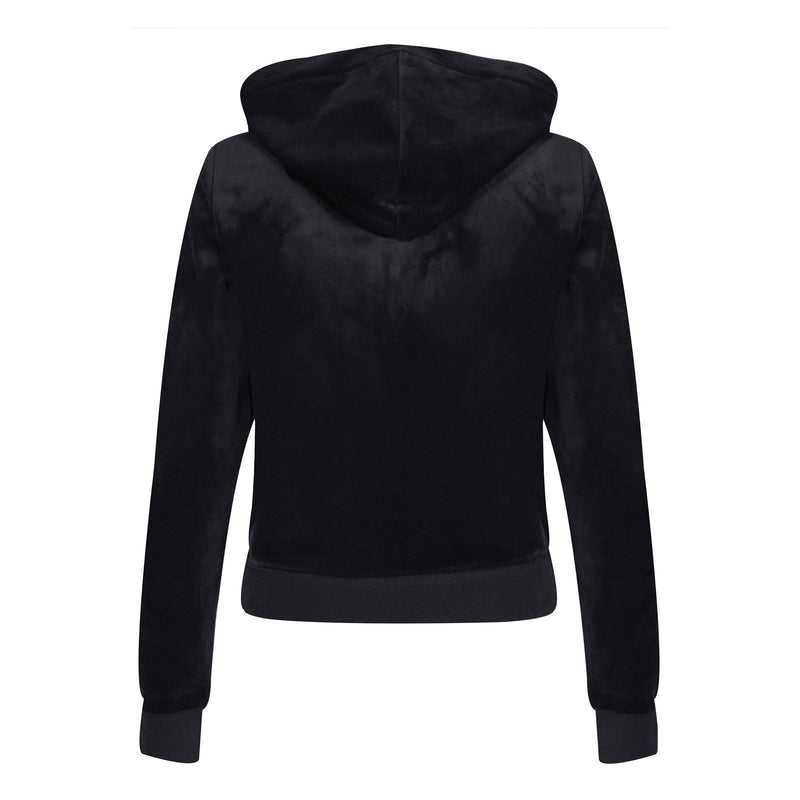 Juicy Couture Robertson Classic Jacket Synthetic Women's Black Hooded Sweatshirt