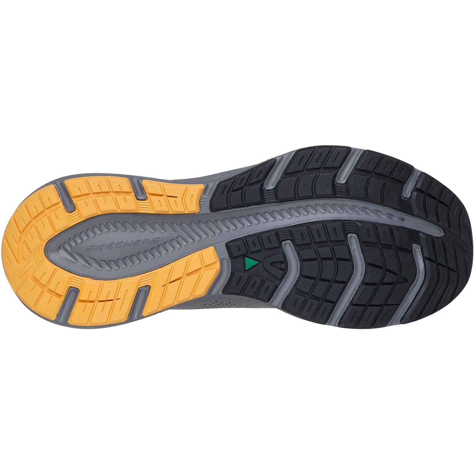 Skechers Edgeride Textile Men's Charcoal/Yellow Sneakers