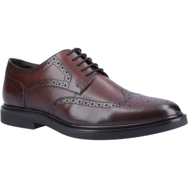 Hush Puppies Kingston Leather Men's Chocolate Brogues Shoes